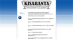 Desktop Screenshot of kisaranta.fi